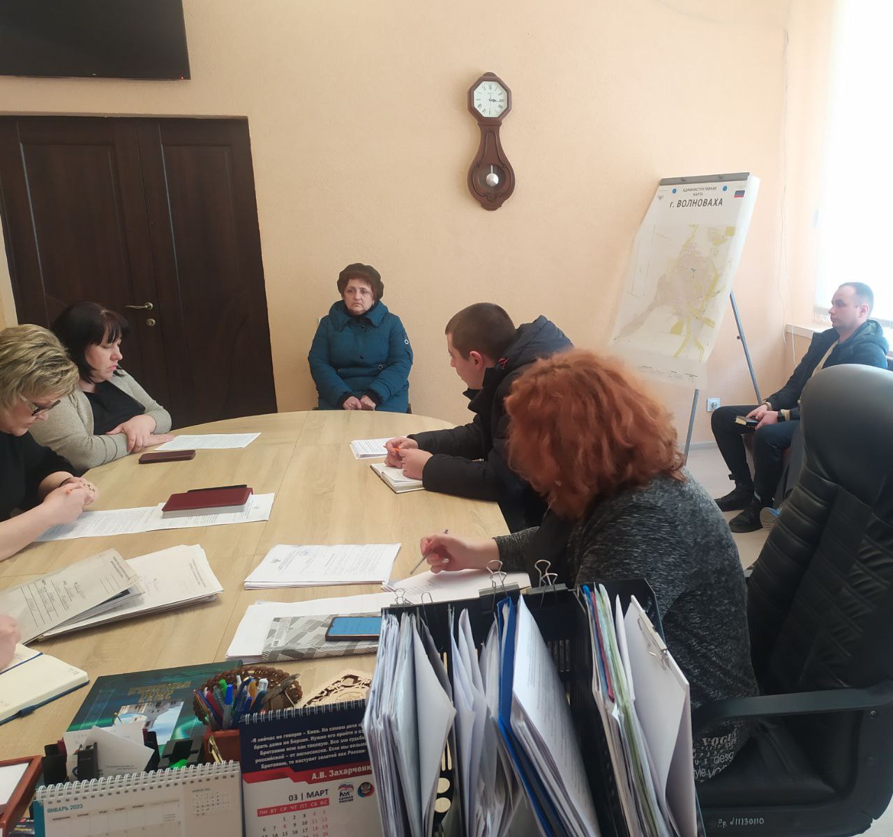 В администрации Волновахского района состоялось заседание комиссии по рассмотрению заявлений лиц, пострадавших в результате боевых действий