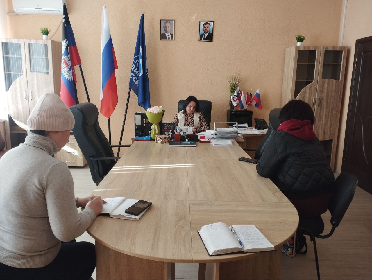Заместитель главы администрации Волновахского района по социальным вопросам 6 марта провела прием граждан